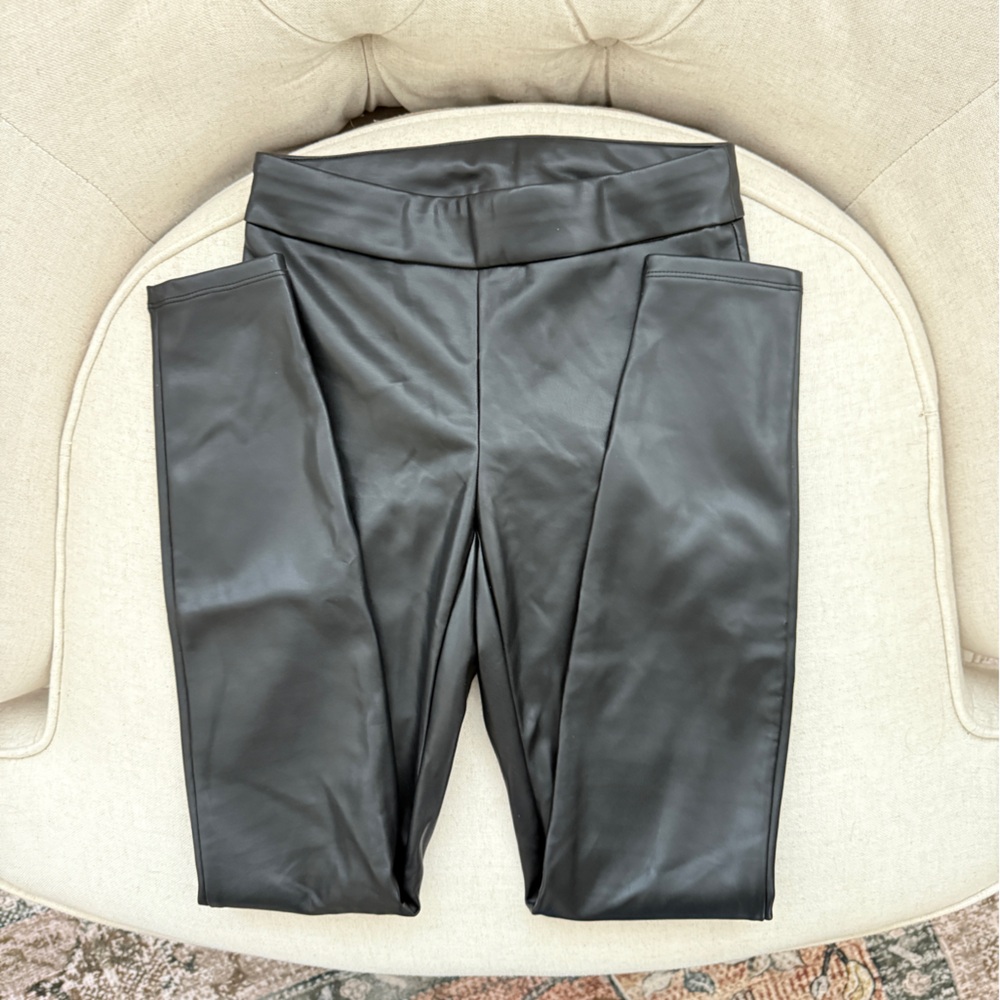 Faux Leather leggings black size XS